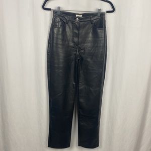 Wilfred The Melina™ Pant High-Waisted Vegan Leather Pants BLACK Size 0